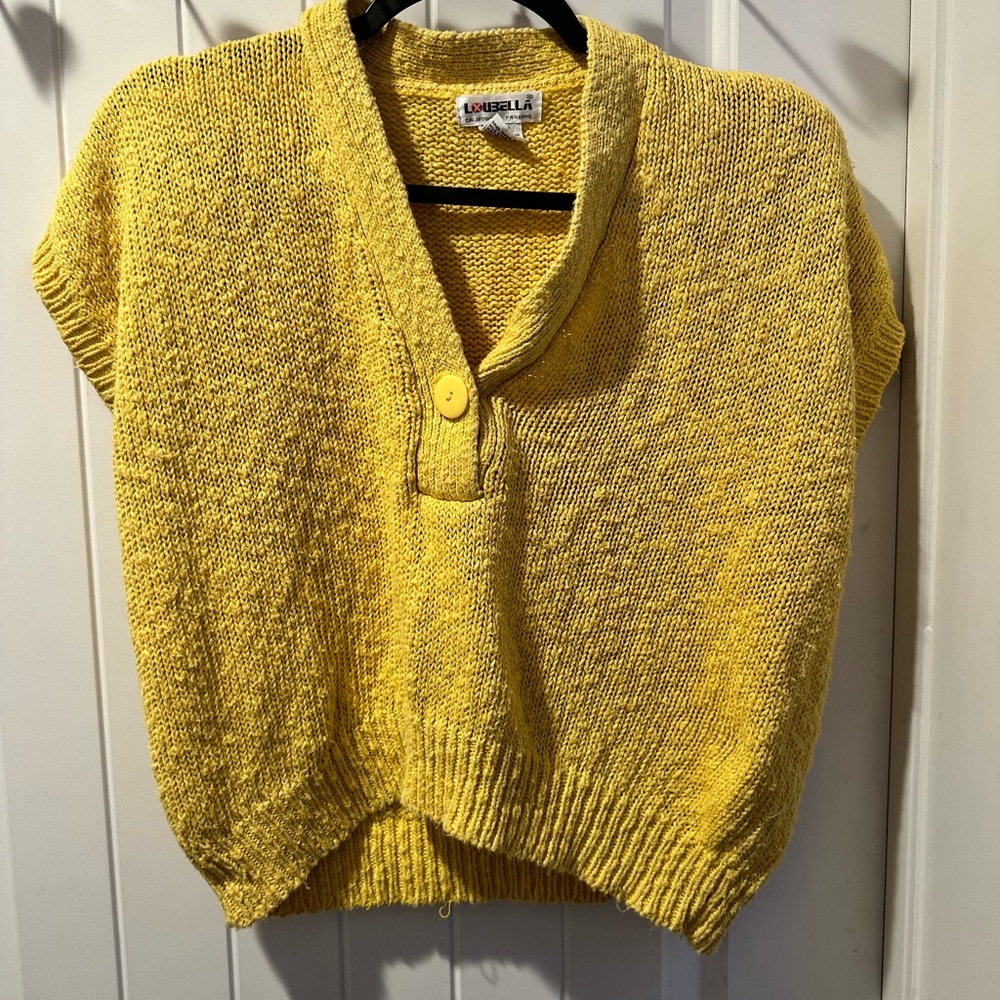 Yellow Knitted Blouse